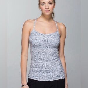 Lululemon Power Y Tank in
Petite Fleur Silver Spoon
Women's Size 6